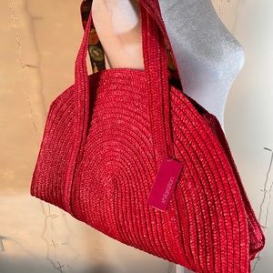 Vibrant red casual purse